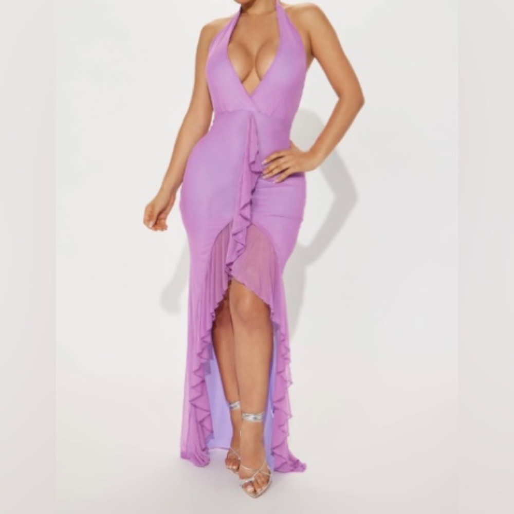Purple dress plus size